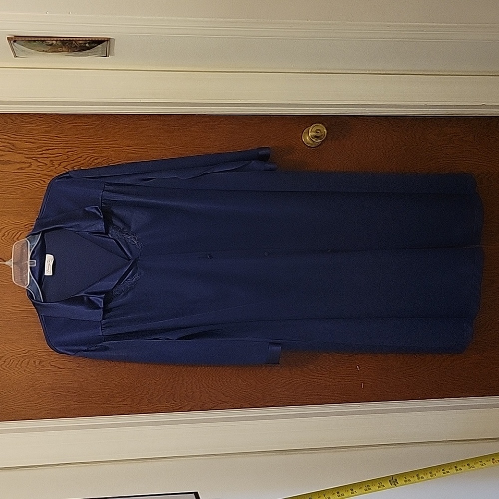 VTG Vanity Fair Navy Robe XXL